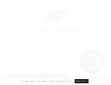 Tablet Screenshot of dieschreibmaschine.net